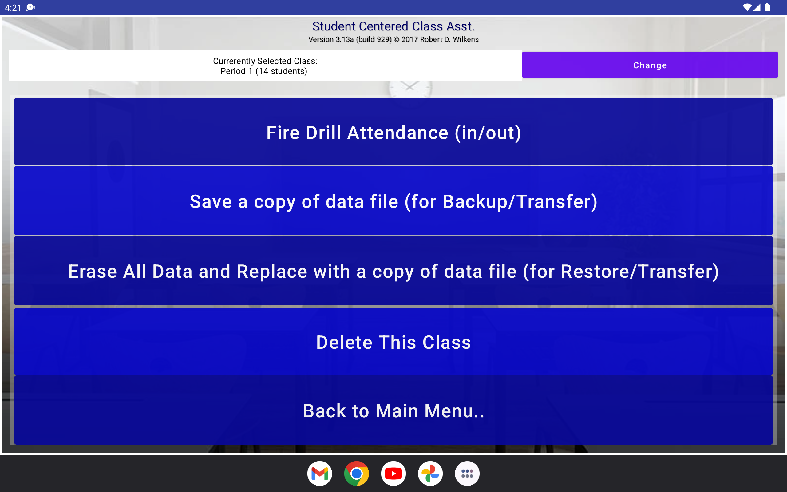 Sample Android Menu Page 2